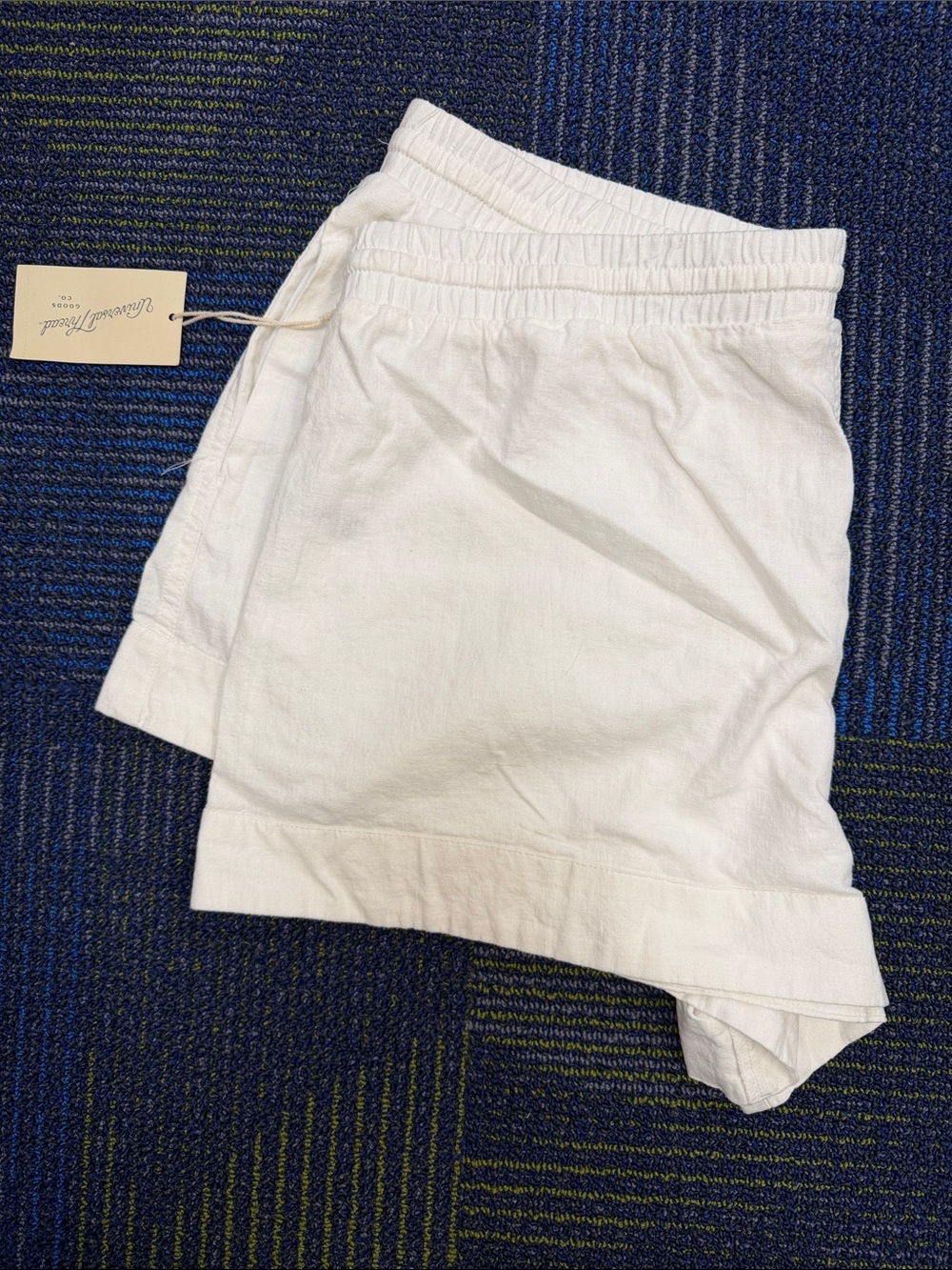 Universal Thread Cream Drawstring Lounge Shorts - Picture 2 of 5